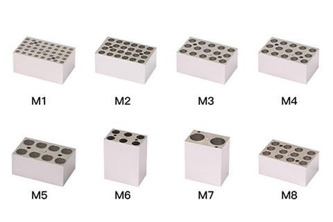 Heating blocks of the mini incubator